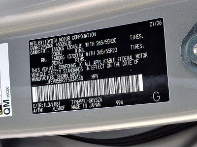 2026 Toyota 4Runner Hybrid Platinum 4WD (Natl)