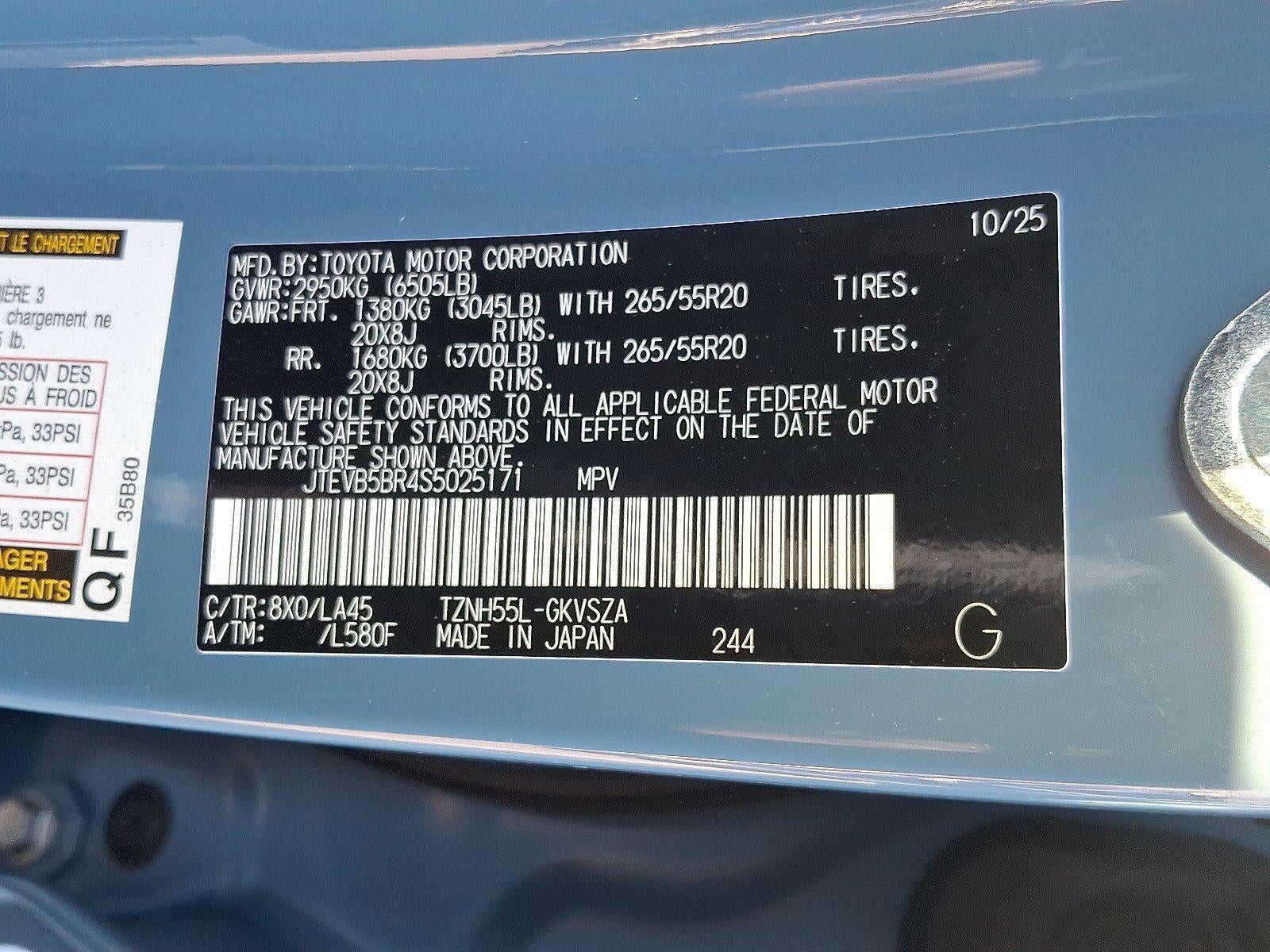 2025 Toyota 4Runner Hybrid TRD Off Road 4WD (Natl)