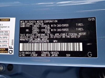 2025 Toyota 4Runner Hybrid Limited 4WD (Natl)