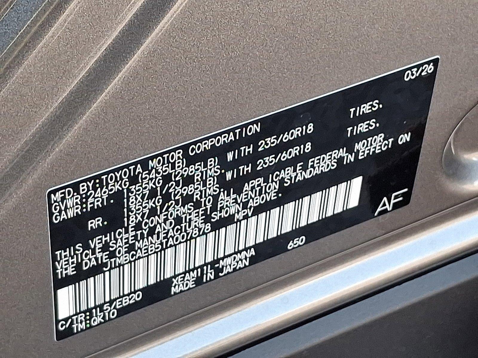 2026 Toyota bZ XLE Plus FWD (Natl)