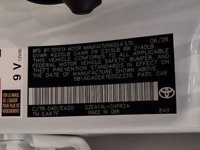 2026 Toyota GR Corolla Manual (Natl)