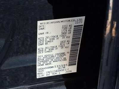 2021 Nissan Titan 4x4 Crew Cab SV