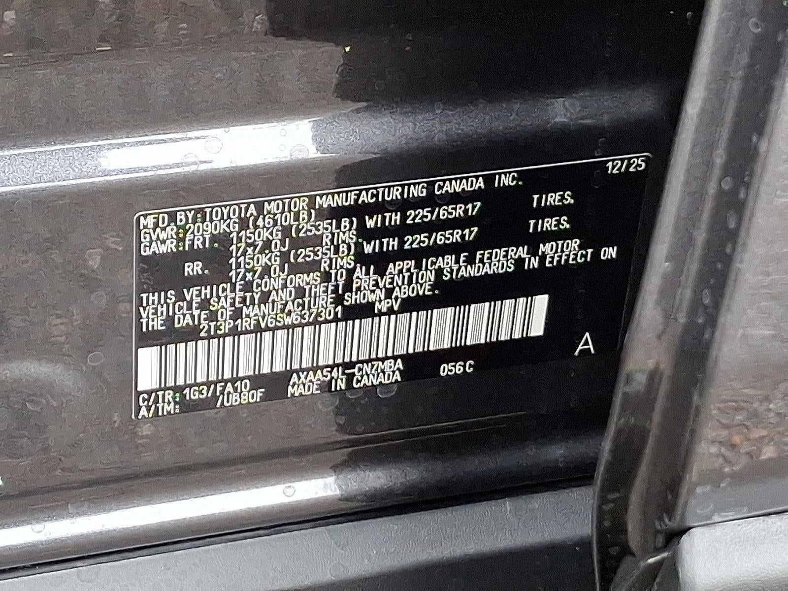 2025 Toyota RAV4 XLE AWD (Natl)