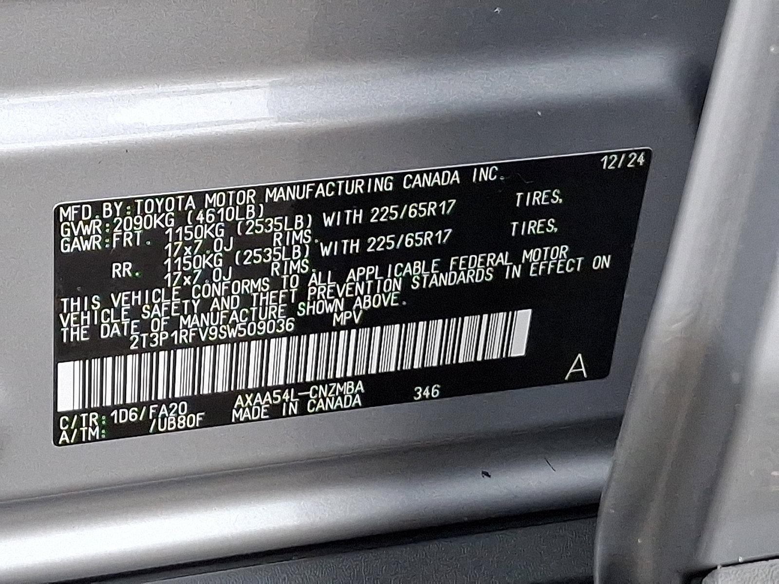 2025 Toyota RAV4 XLE AWD (Natl)