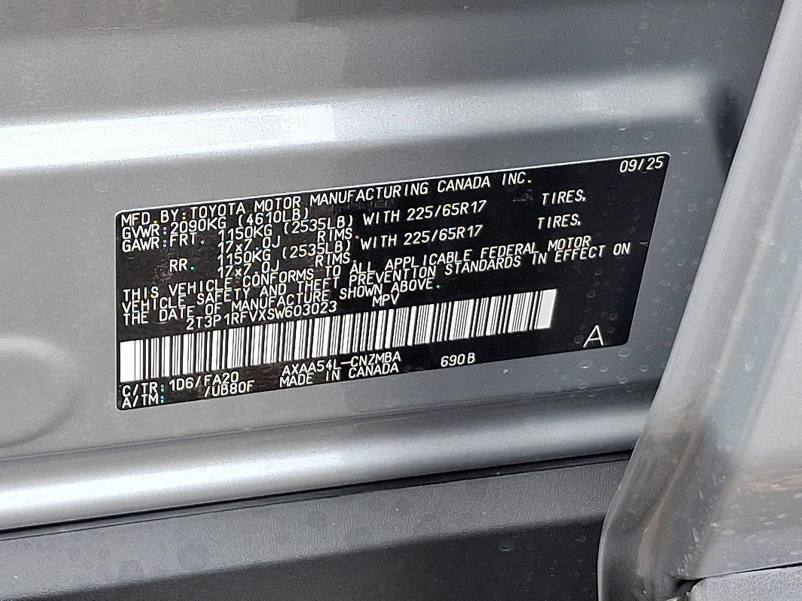 2025 Toyota RAV4 XLE AWD (Natl)