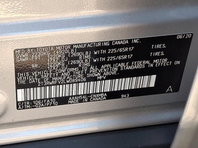 2020 Toyota RAV4 Hybrid XLE AWD (Natl) *Ltd Avail*