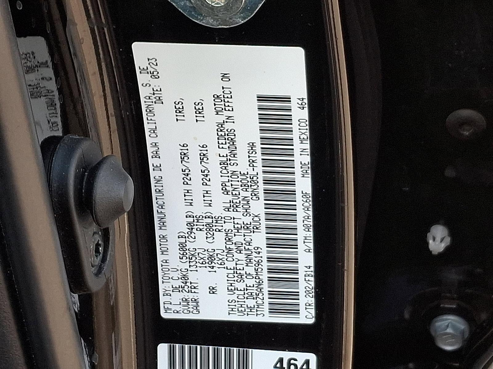 2023 Toyota Tacoma 4WD 4WD SR Double Cab 5' Bed V6 AT (GS)