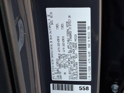 2026 Toyota Tacoma 4WD 4WD Limited Double Cab 5' Bed AT (Natl)