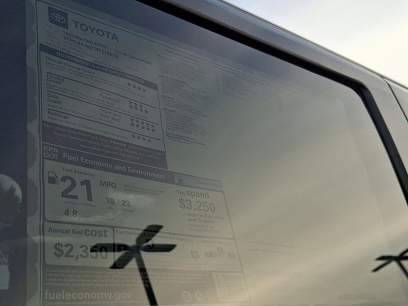 2026 Toyota Tacoma 4WD 4WD SR5 Double Cab 5' Bed AT (GS)