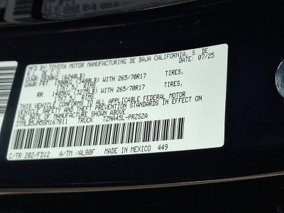 2025 Toyota Tacoma 4WD 4WD Limited Double Cab 5' Bed AT (Natl)