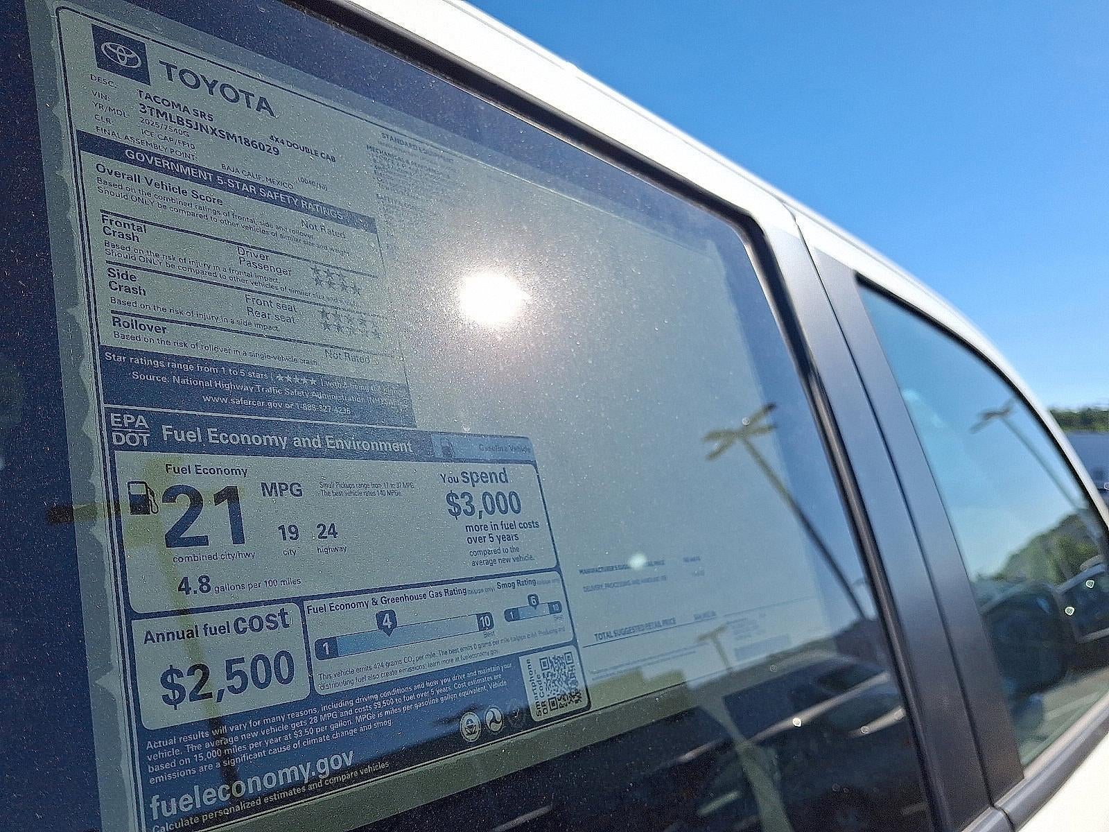 2025 Toyota Tacoma 4WD 4WD SR5 Double Cab 5' Bed AT (GS)