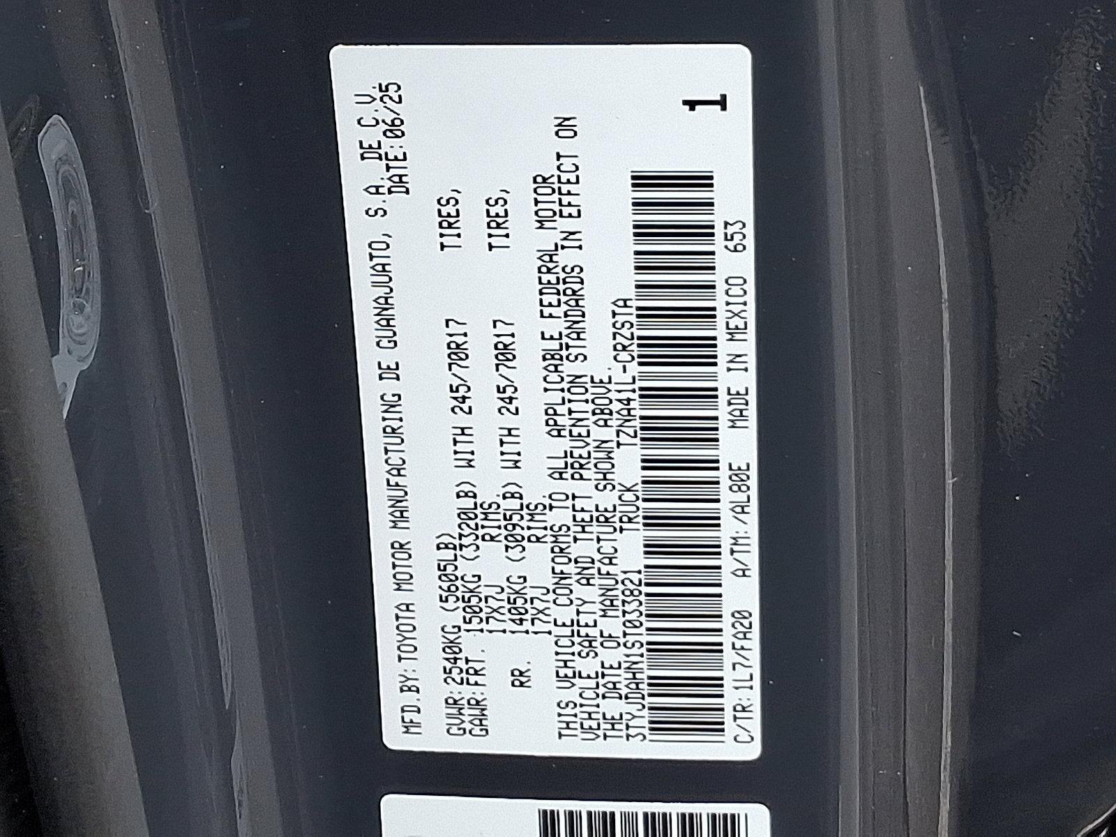 2025 Toyota Tacoma 2WD 2WD SR XtraCab 6' Bed AT (GS)