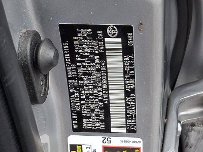 2019 Toyota Camry Hybrid XLE CVT (Natl)