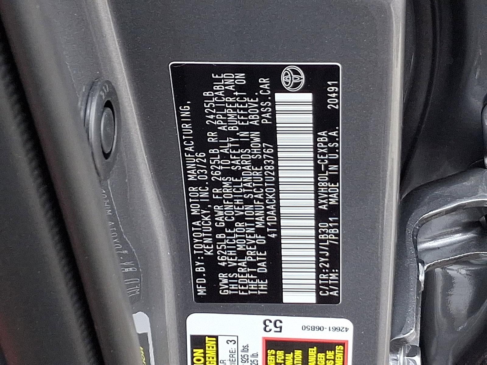 2026 Toyota Camry XSE (Natl)