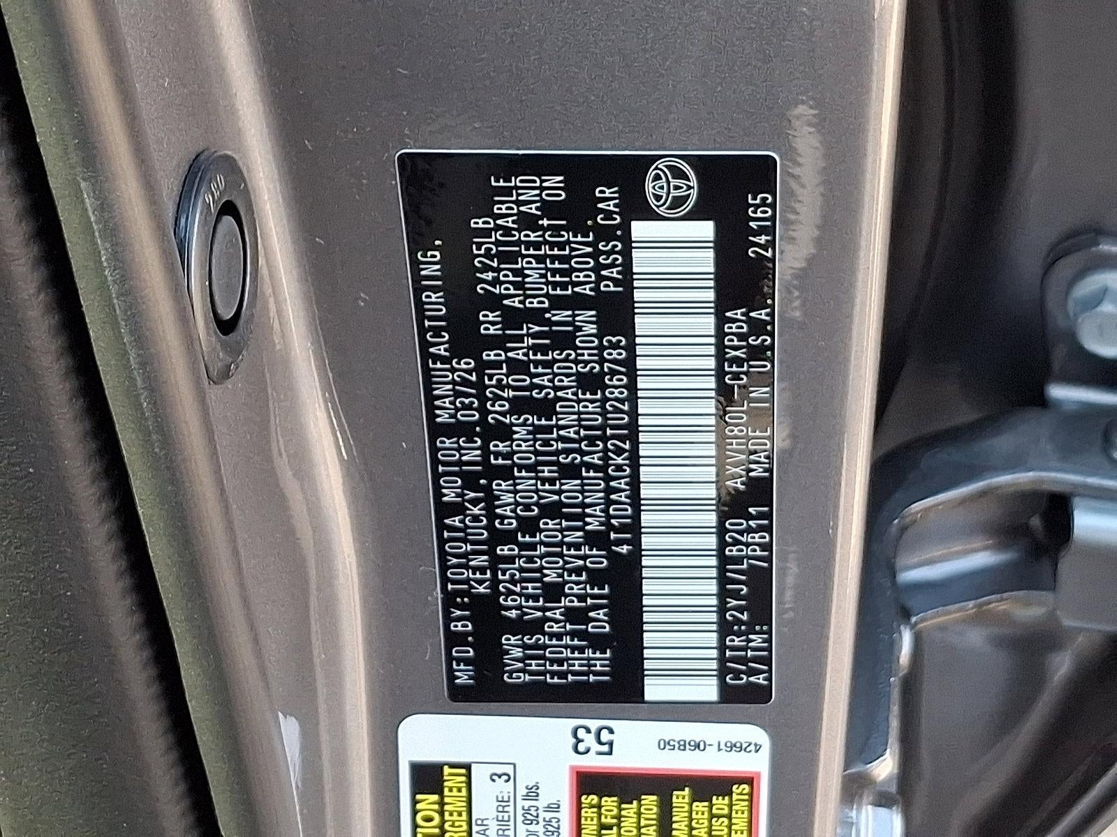 2026 Toyota Camry XSE (Natl)