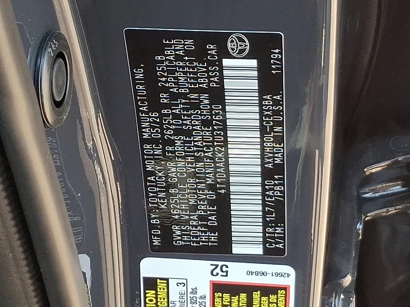 2026 Toyota Camry SE (SE)