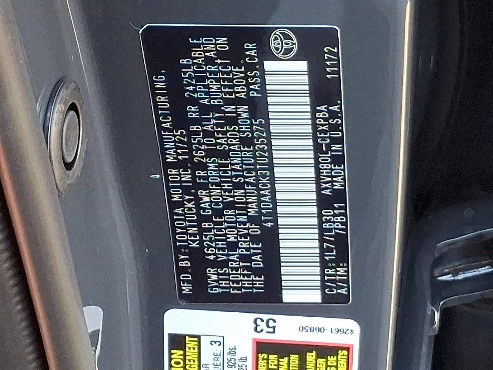 2026 Toyota Camry XSE (Natl)