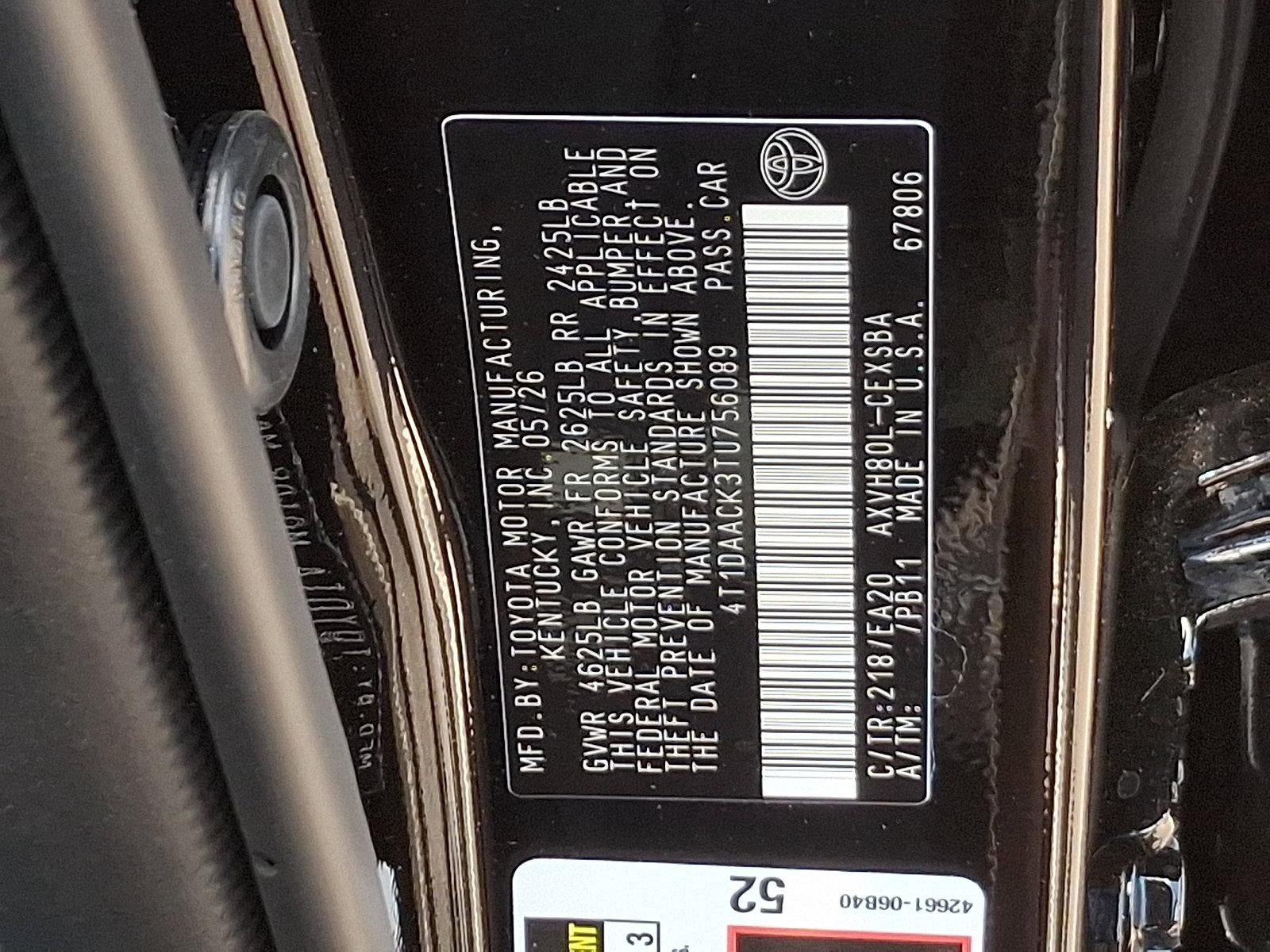 2026 Toyota Camry SE (SE)