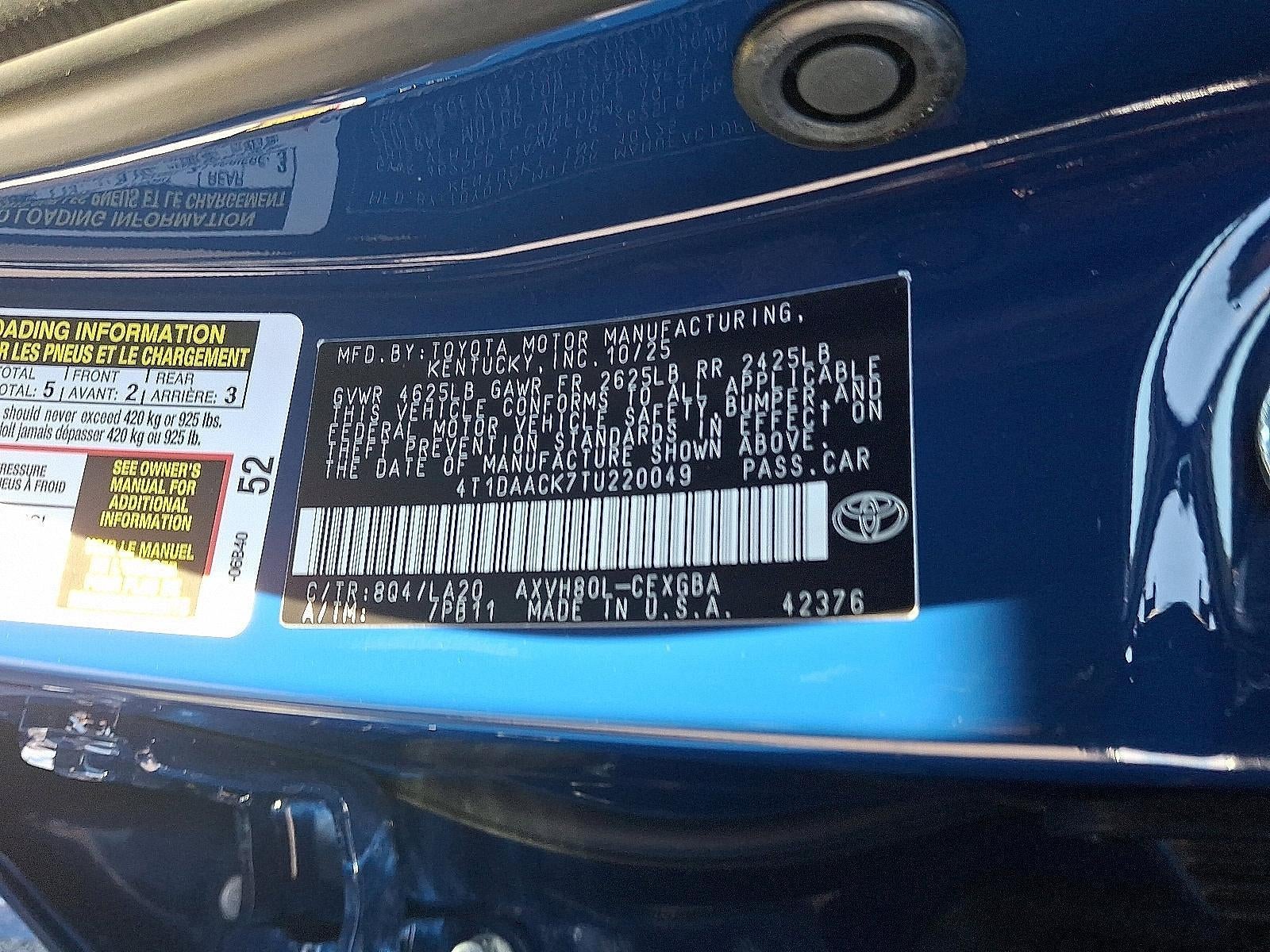 2026 Toyota Camry XLE (SE)