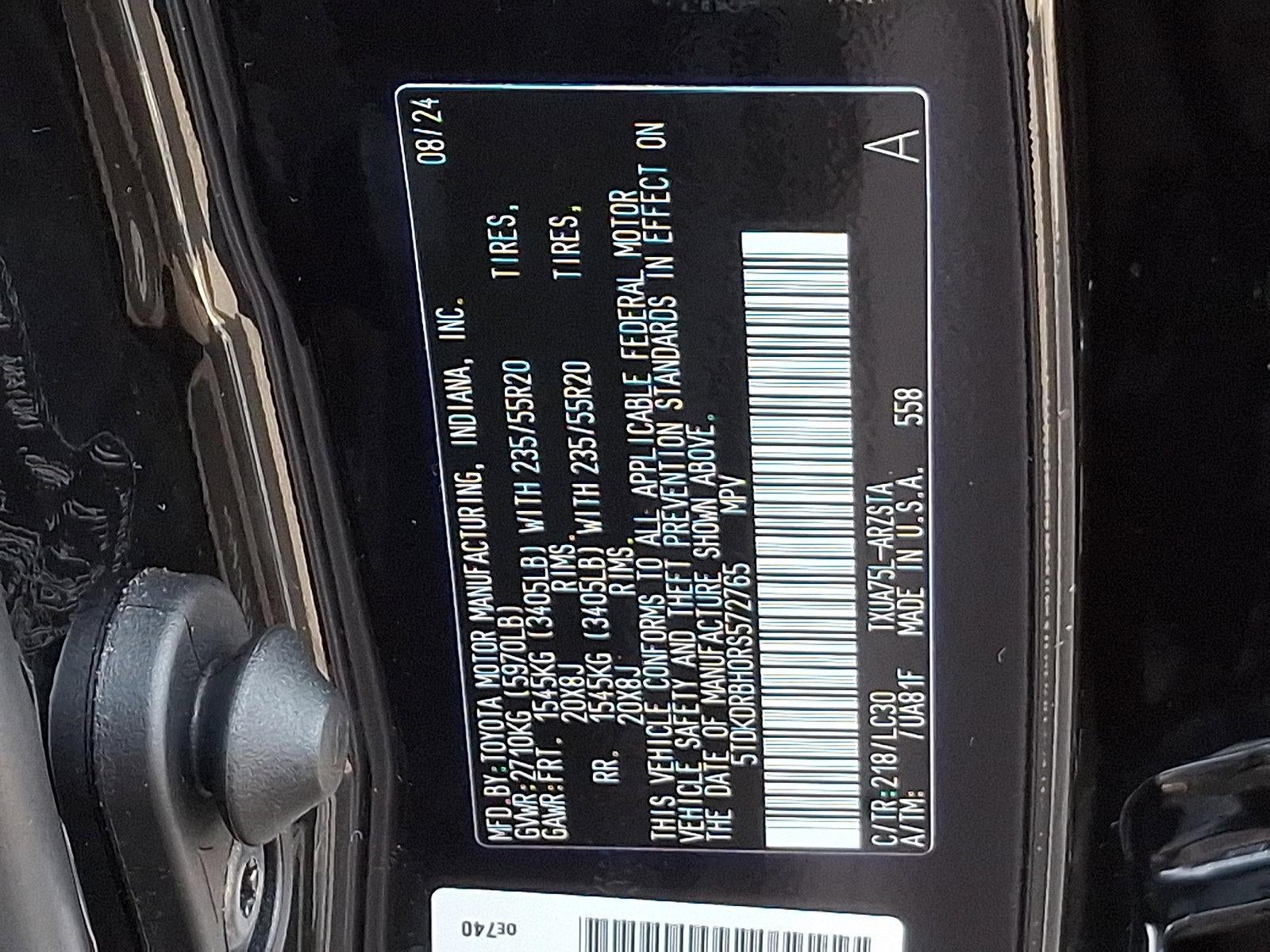 2024 Toyota Highlander XSE AWD (Natl)