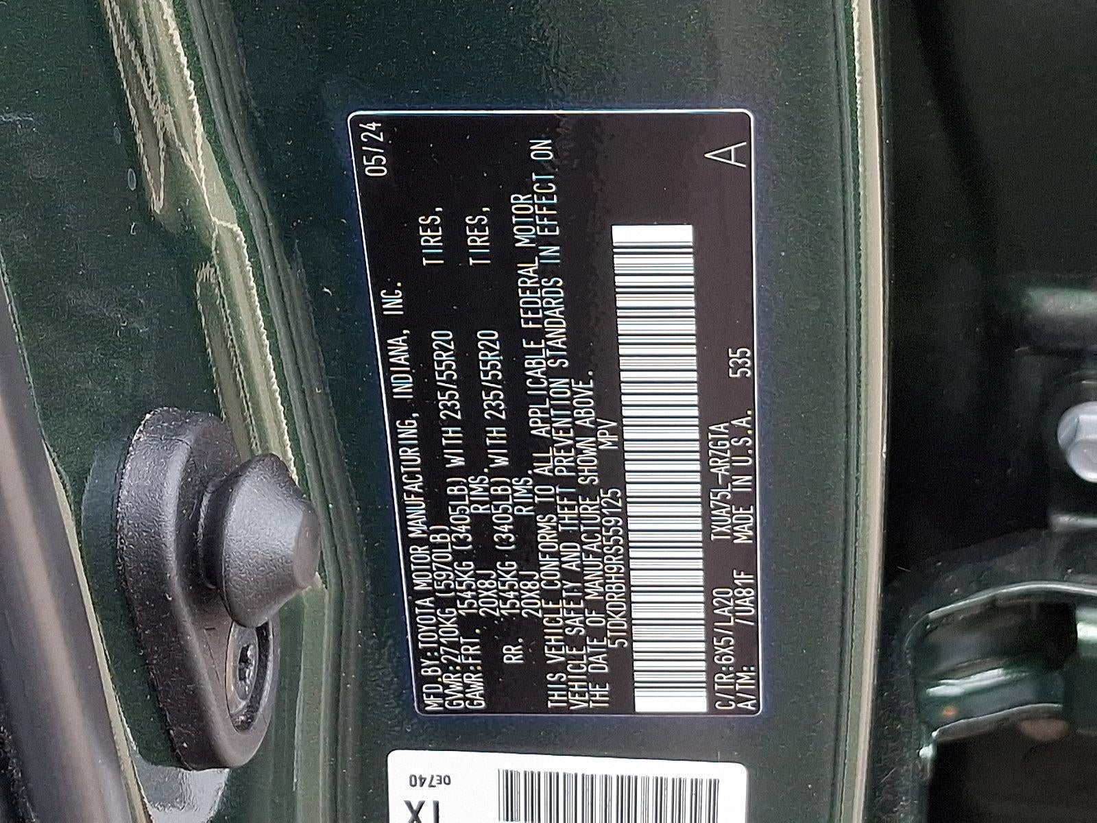 2024 Toyota Highlander Platinum AWD (Natl)