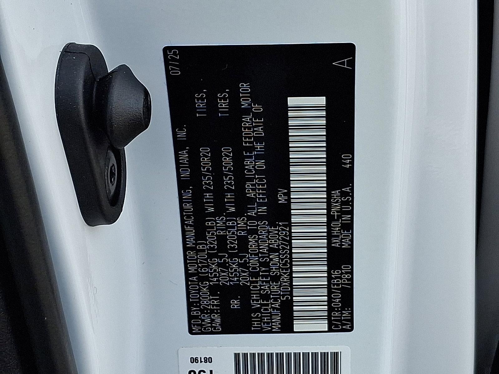 2025 Toyota Sienna XSE FWD 7-Passenger (Natl)