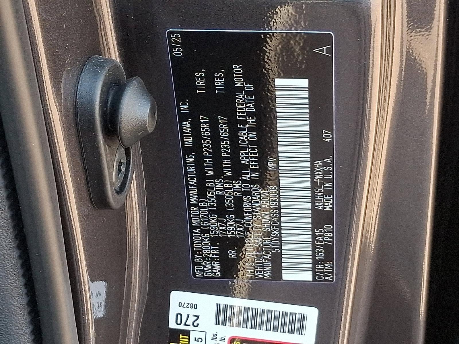 2025 Toyota Sienna XLE AWD 7-Passenger (Natl)