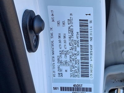 2019 Toyota Tacoma 4WD 4WD TRD Pro Double Cab 5' Bed V6 MT (Natl)