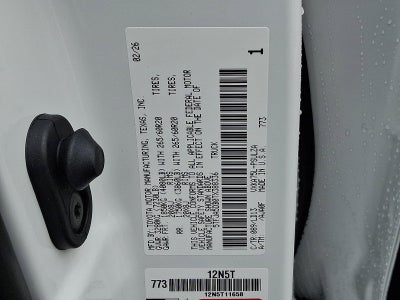 2026 Toyota Tundra 4WD 4WD Limited CrewMax 5.5' Bed (Natl)