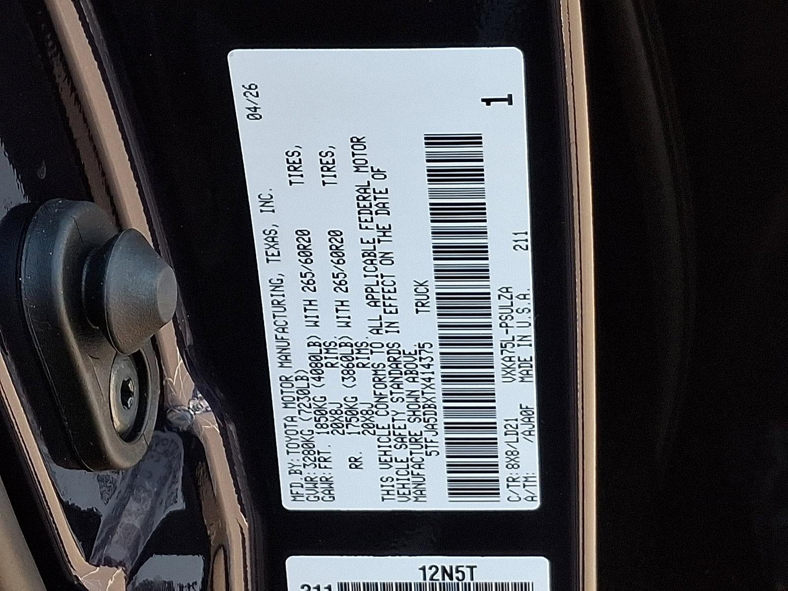 2026 Toyota Tundra 4WD 4WD Limited CrewMax 5.5' Bed (Natl)