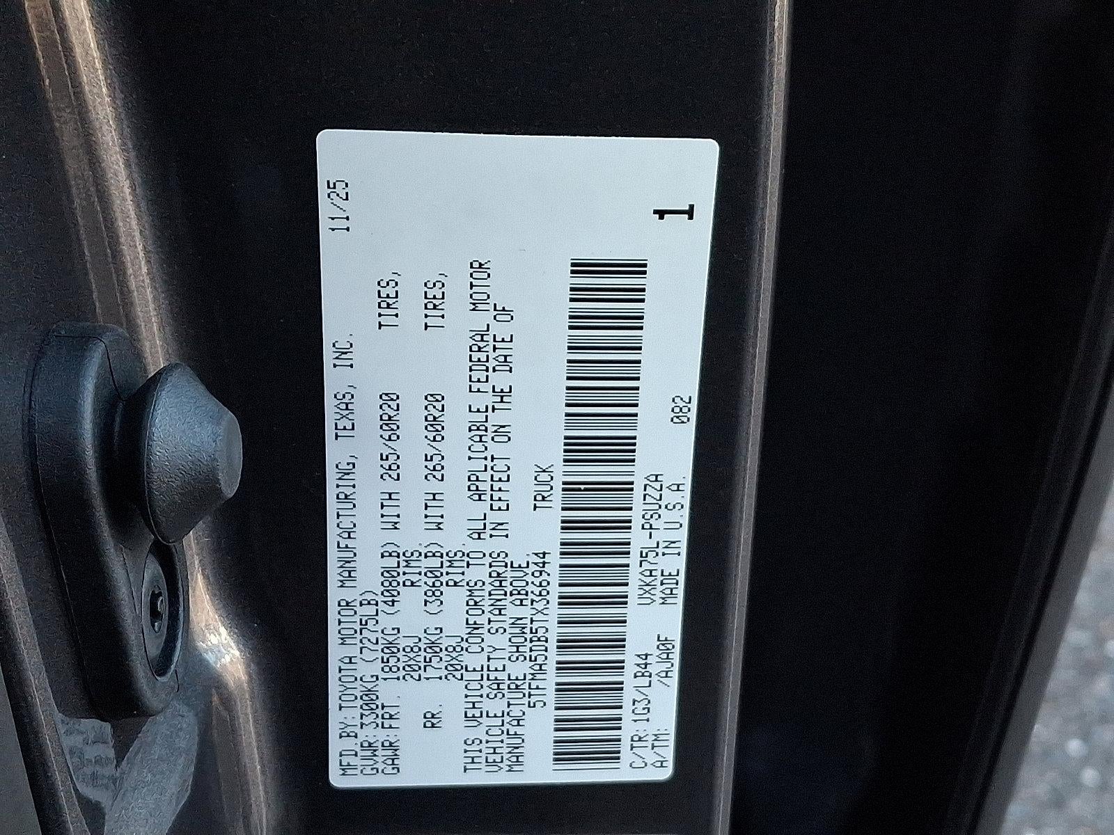 2026 Toyota Tundra 4WD 4WD 1794 Edition CrewMax 5.5' Bed (Natl)