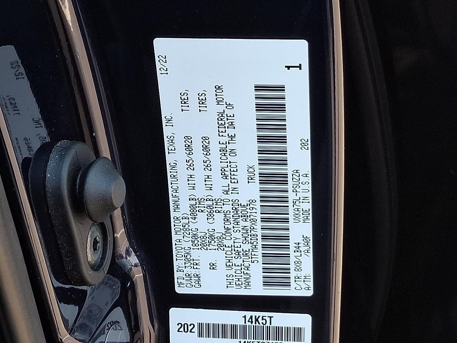 2023 Toyota Tundra 4WD 4WD 1794 Edition CrewMax 5.5' Bed (Natl)