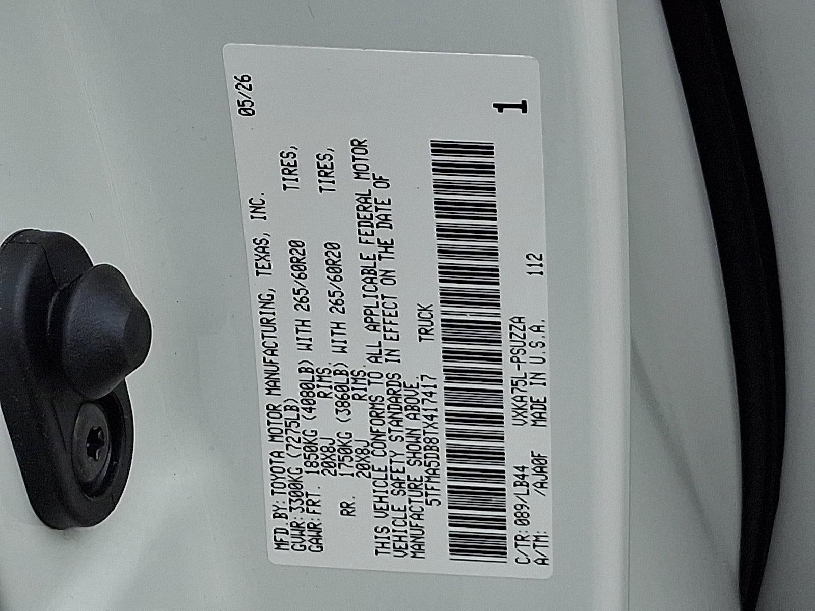 2026 Toyota Tundra 4WD 4WD 1794 Edition CrewMax 5.5' Bed (Natl)