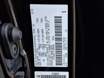 2026 Toyota Tundra 4WD 4WD Platinum CrewMax 6.5' Bed (Natl)