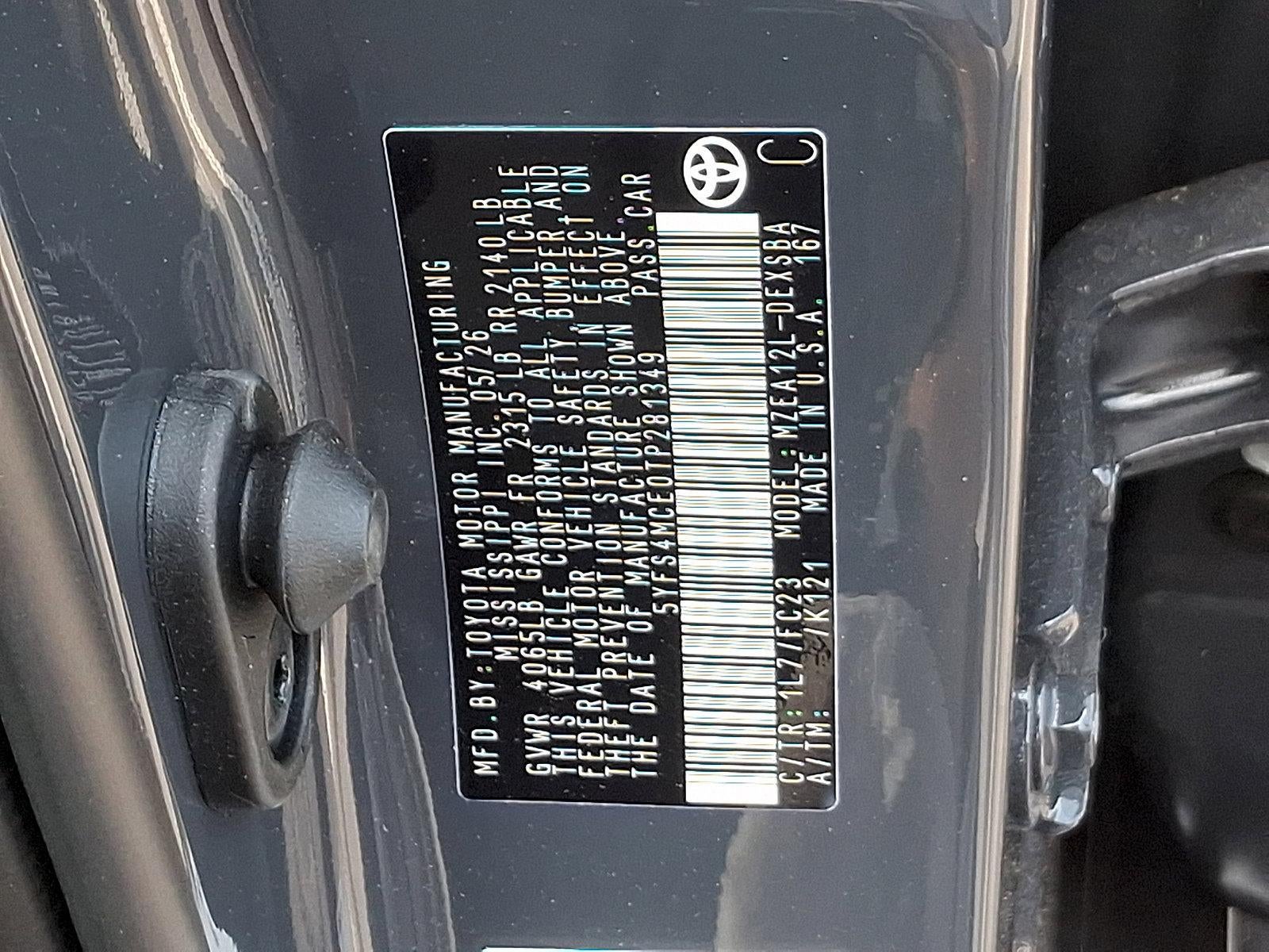 2026 Toyota Corolla SE CVT (Natl)