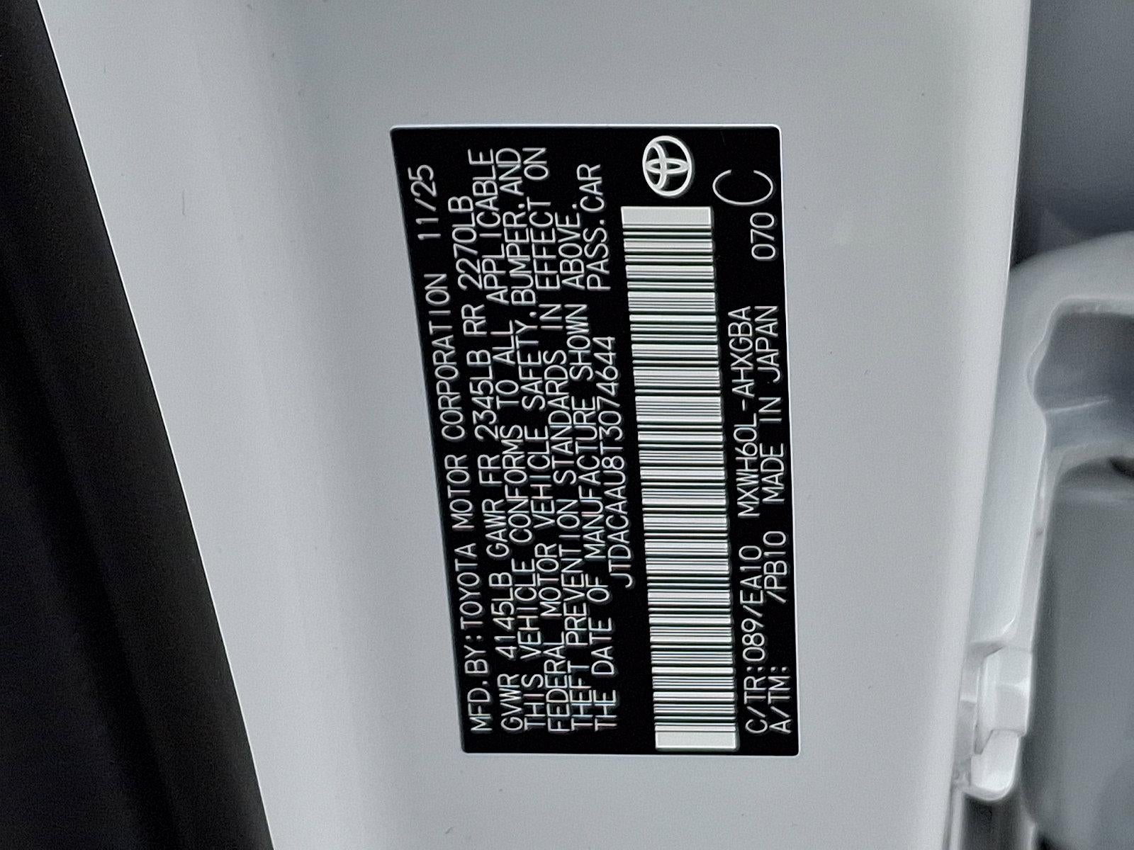 2026 Toyota Prius XLE (Natl)