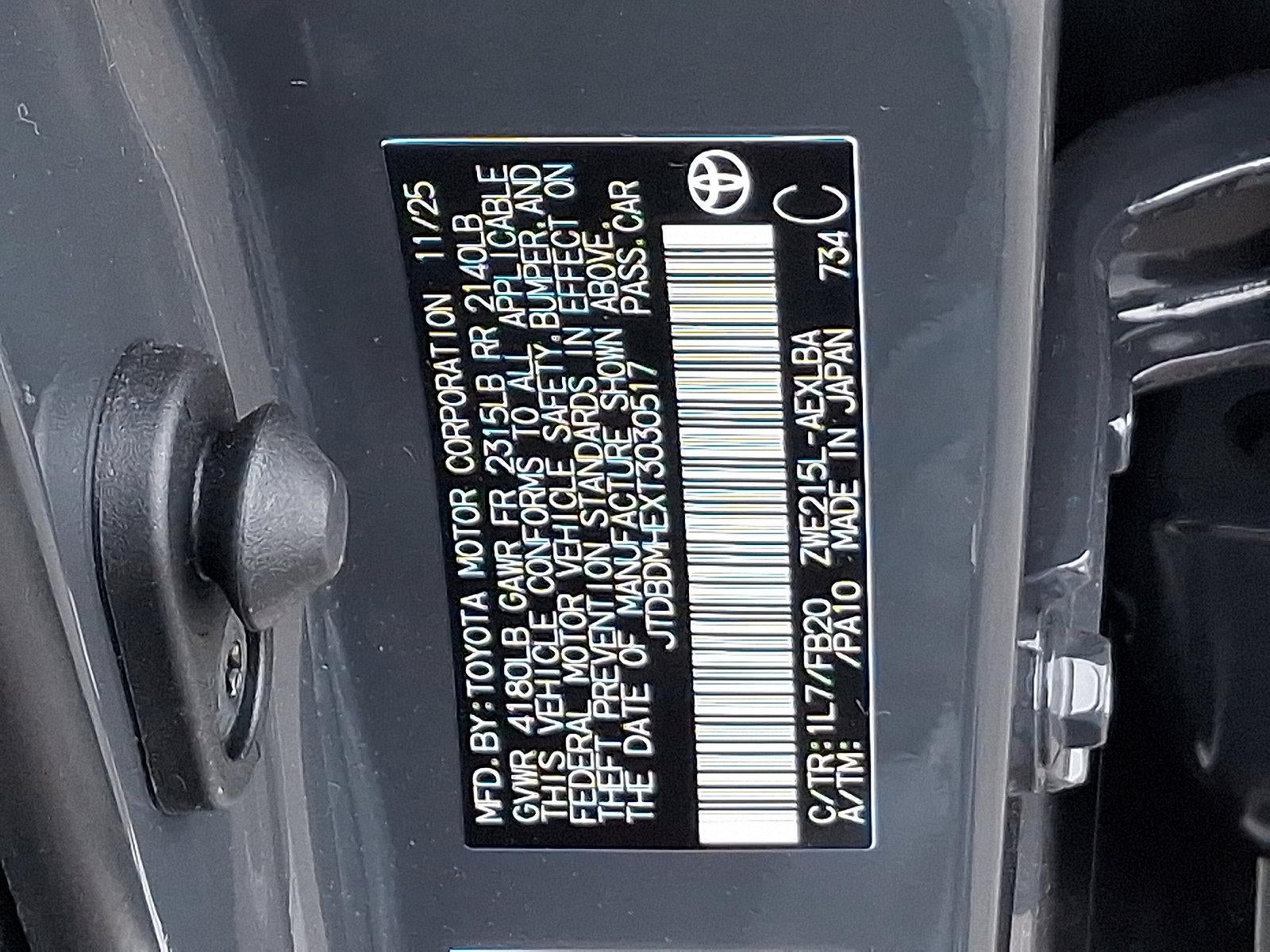 2026 Toyota Corolla Hybrid LE AWD (Natl)