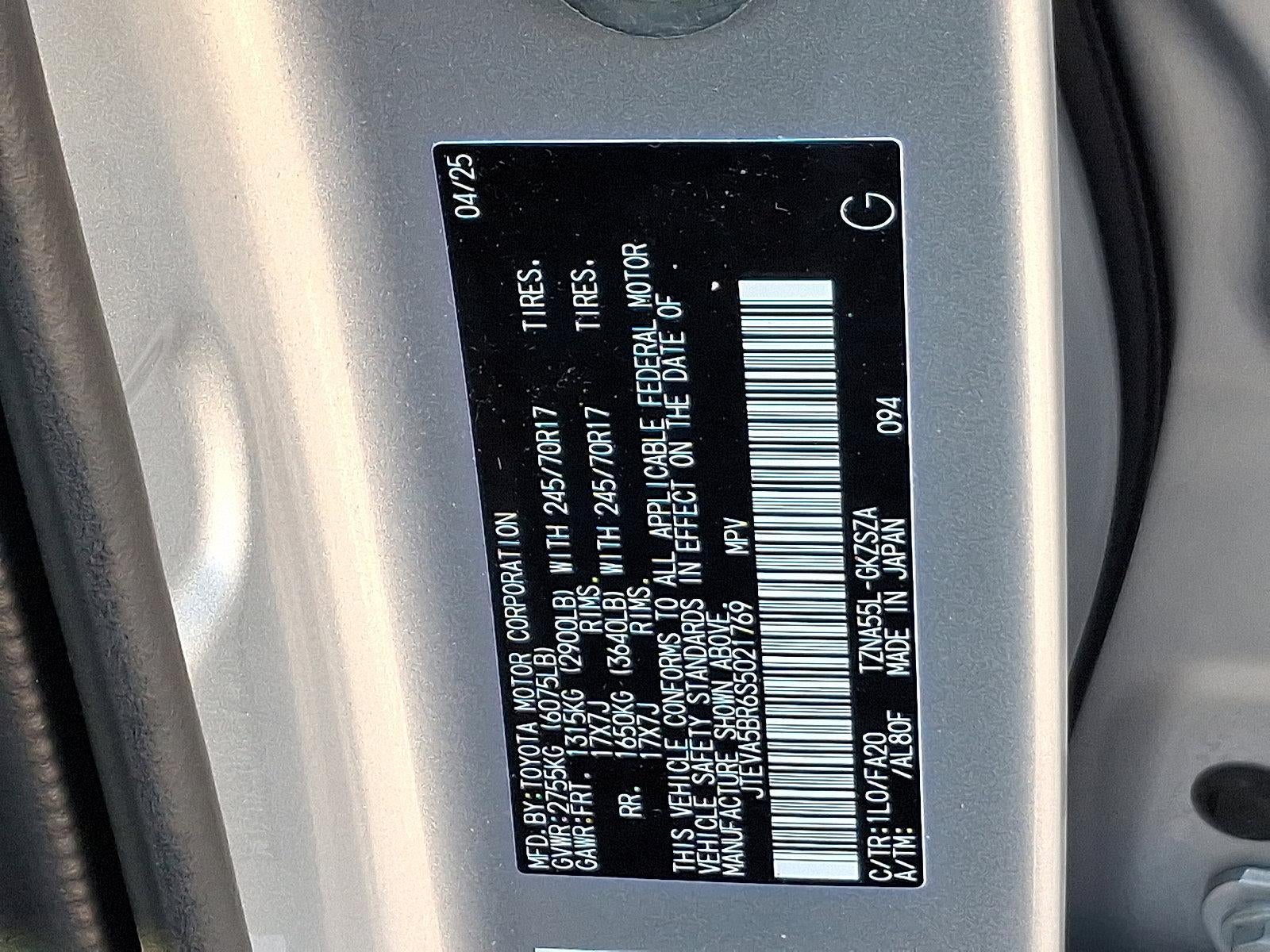 2025 Toyota 4Runner SR5 4WD (GS)