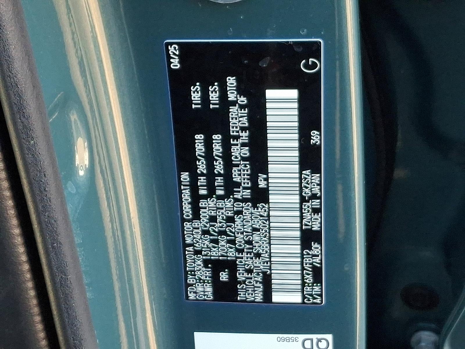 2025 Toyota 4Runner TRD Off Road 4WD (Natl)