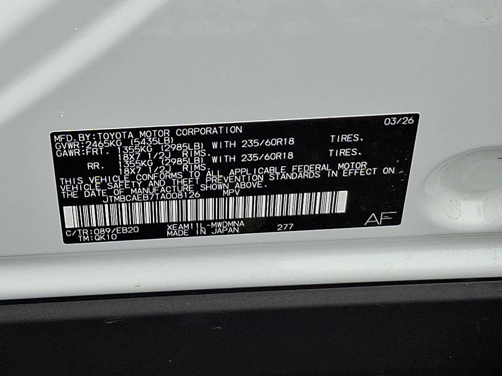 2026 Toyota bZ XLE Plus FWD (Natl)