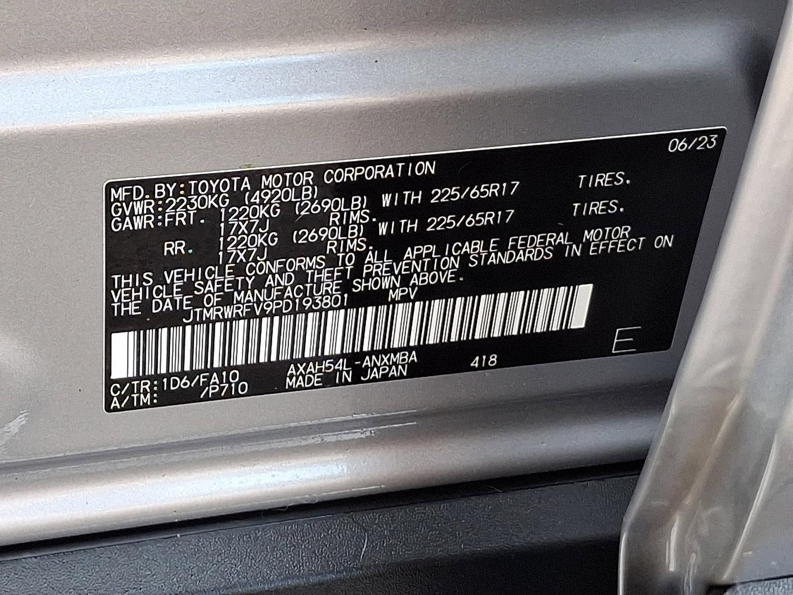 2023 Toyota RAV4 Hybrid XLE AWD (Natl)