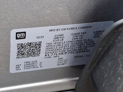 2025 Chevrolet Trax FWD 4dr LT