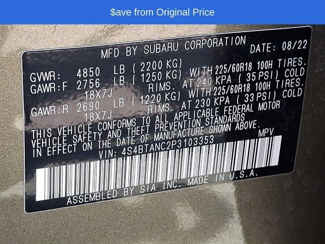 2023 Subaru Outback Limited CVT