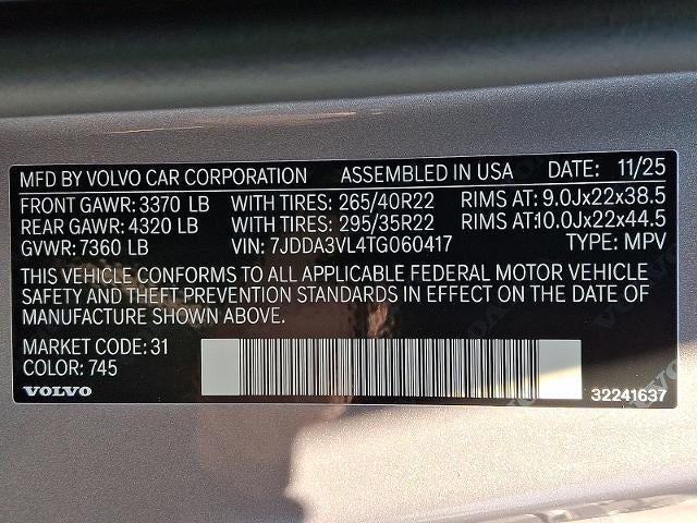2026 Volvo EX90 Twin Motor Performance Ultra 7-Seater