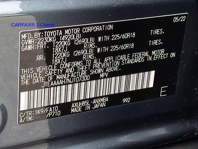 2022 Toyota Venza LE AWD (GS)