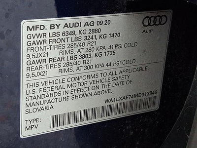 2021 Audi Q7 Premium Plus 55 TFSI quattro