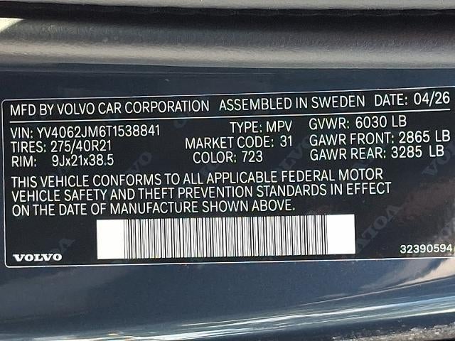 2026 Volvo XC90 B6 AWD Ultra Dark Theme 6-Seater