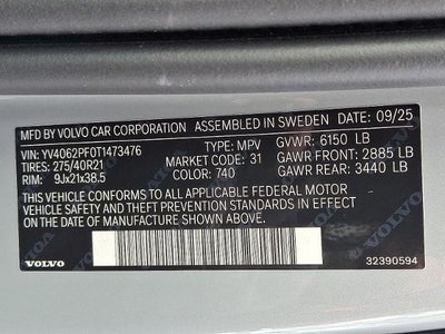 2026 Volvo XC90 B6 AWD Ultra 7-Seater