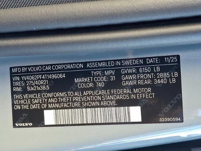 2026 Volvo XC90 B6 AWD Ultra 7-Seater