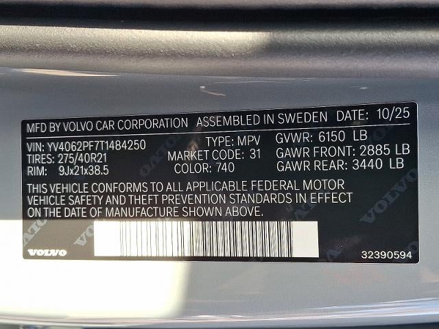 2026 Volvo XC90 B6 AWD Ultra 7-Seater